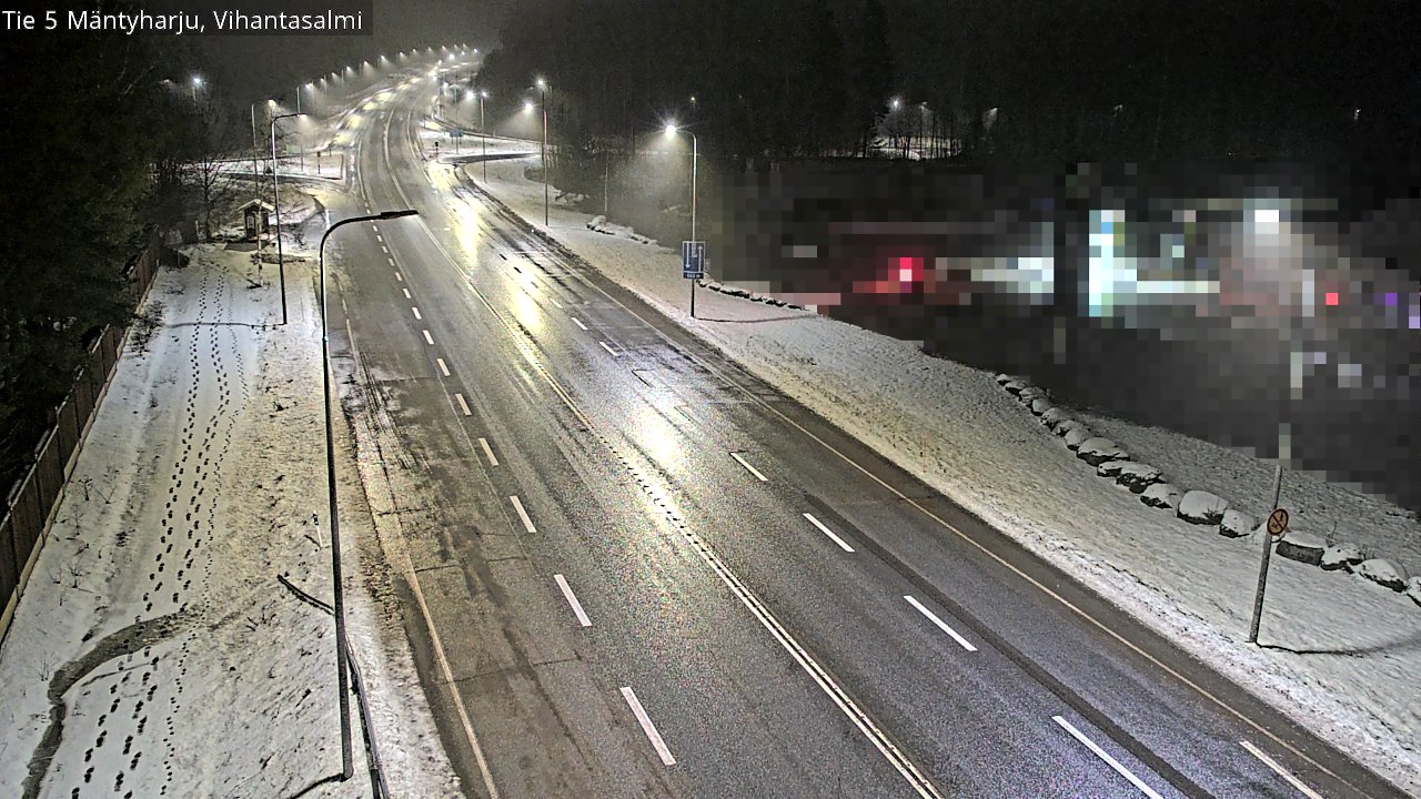 Weather Camera Image Väg 5 Mäntyharju, Vihantasal, Mäntyharju, Etelä-Savo