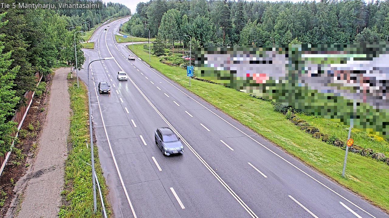 Weather Camera Image Väg 5 Mäntyharju, Vihantasal, Mäntyharju, Etelä-Savo