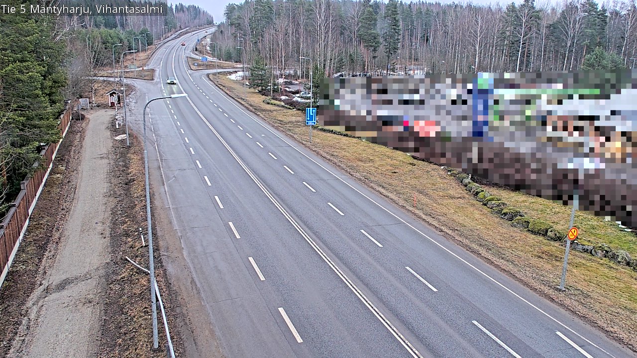 Weather Camera Image Road 5 Mäntyharju, Vihantasalm, Mäntyharju, Etelä-Savo