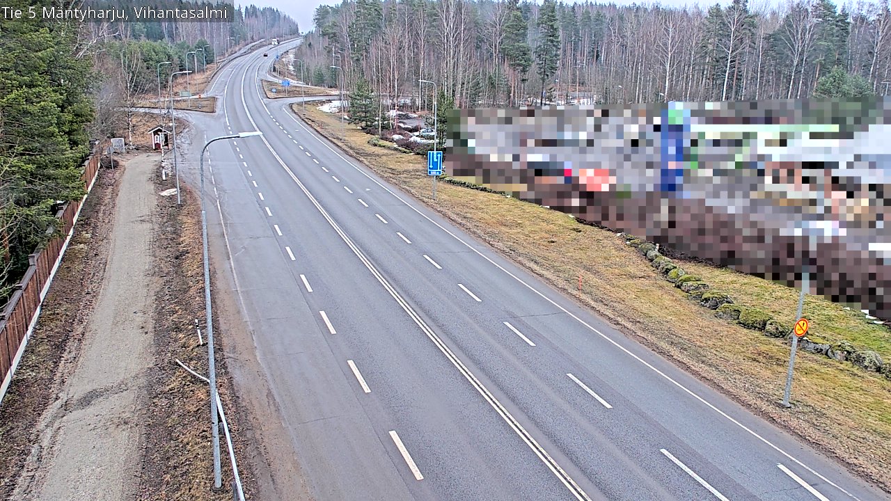 Weather Camera Image Road 5 Mäntyharju, Vihantasalm, Mäntyharju, Etelä-Savo