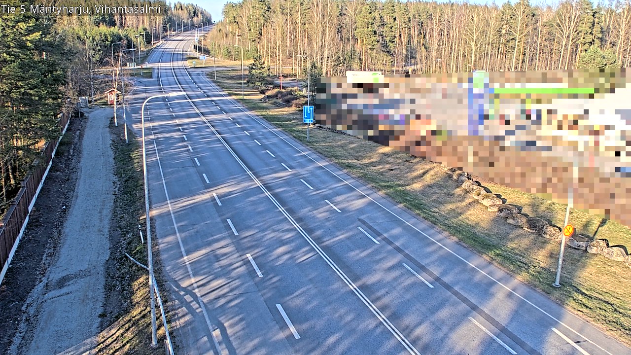 Weather Camera Image Road 5 Mäntyharju, Vihantasalm, Mäntyharju, Etelä-Savo