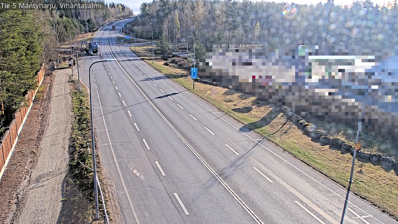 Weather Camera Image Road 5 Mäntyharju, Vihantasalm, Mäntyharju, Etelä-Savo