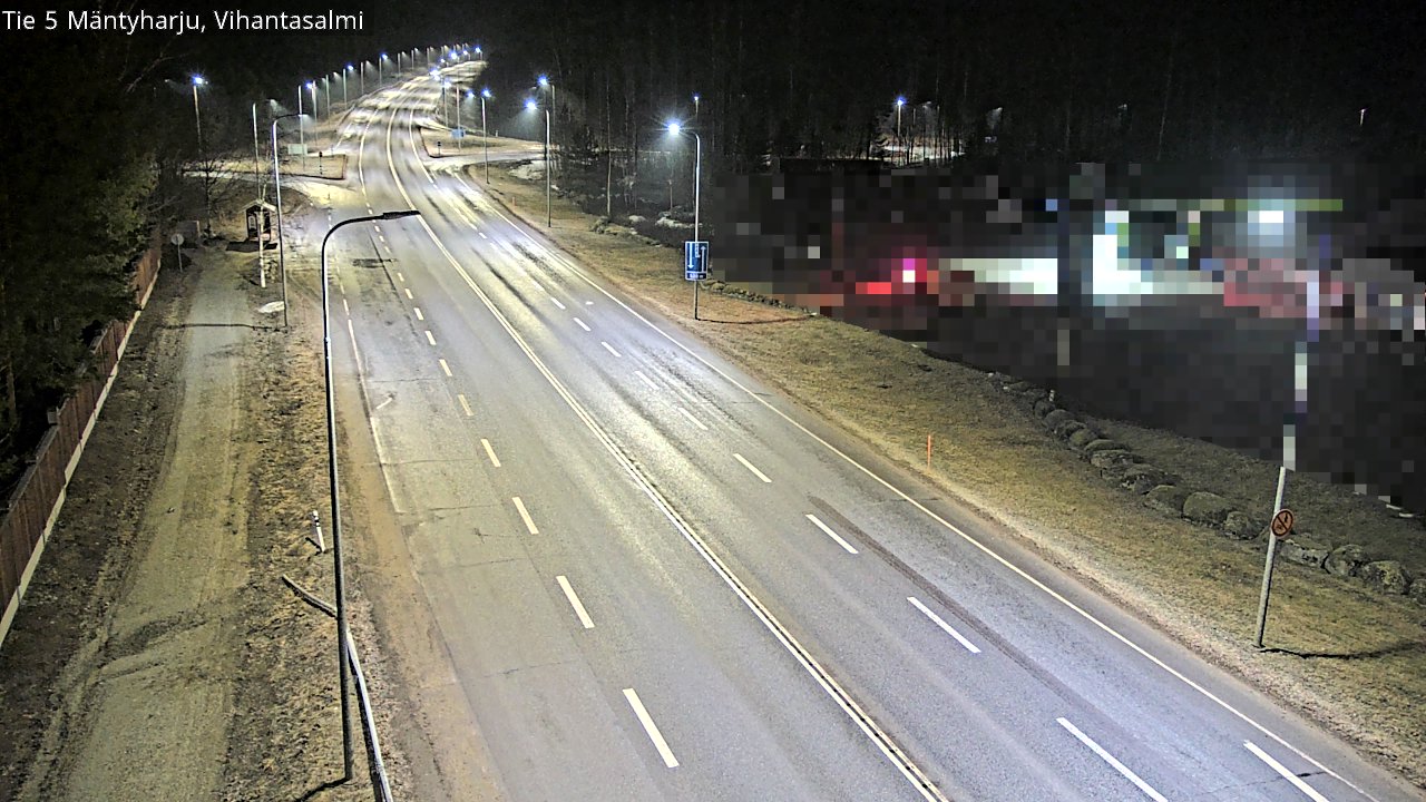 Weather Camera Image Väg 5 Mäntyharju, Vihantasal, Mäntyharju, Etelä-Savo