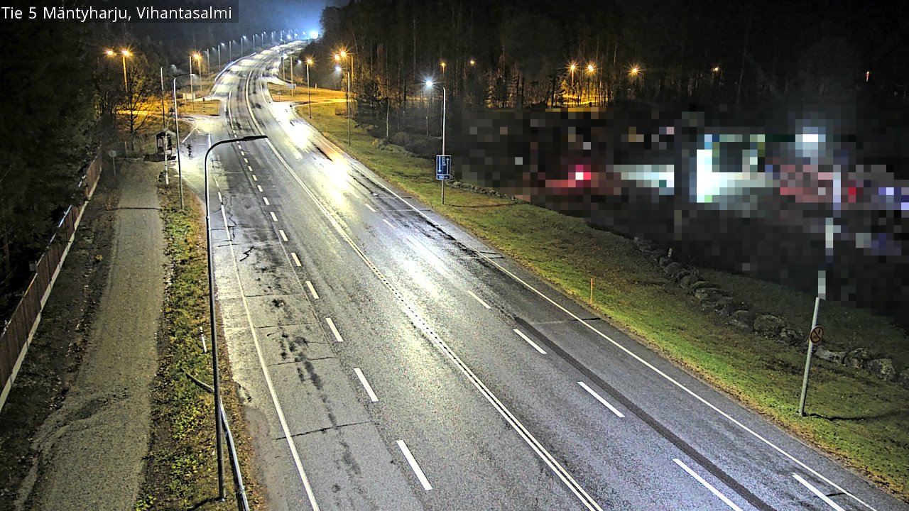 Weather Camera Image Väg 5 Mäntyharju, Vihantasal, Mäntyharju, Etelä-Savo
