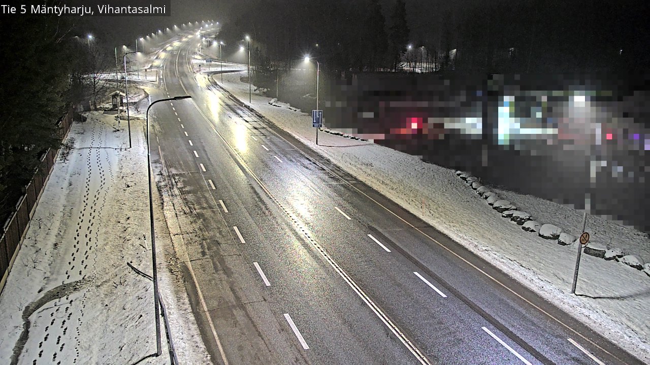 Weather Camera Image Väg 5 Mäntyharju, Vihantasal, Mäntyharju, Etelä-Savo