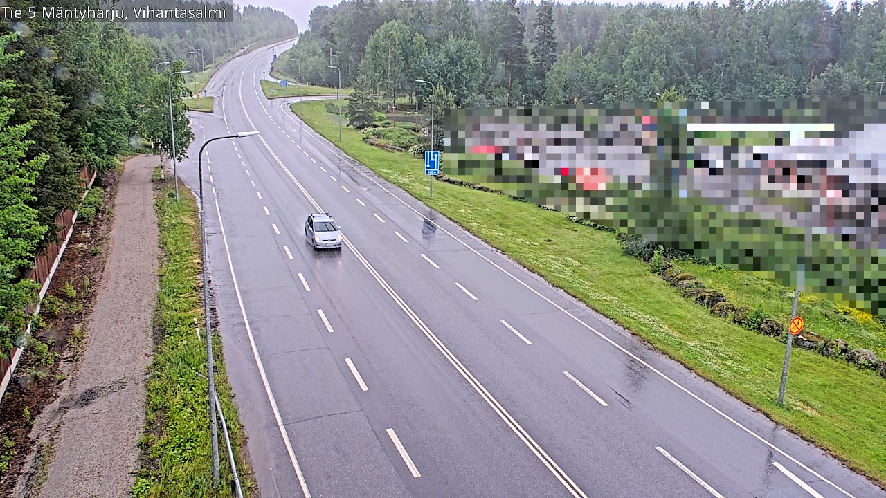 Weather Camera Image Väg 5 Mäntyharju, Vihantasal, Mäntyharju, Etelä-Savo