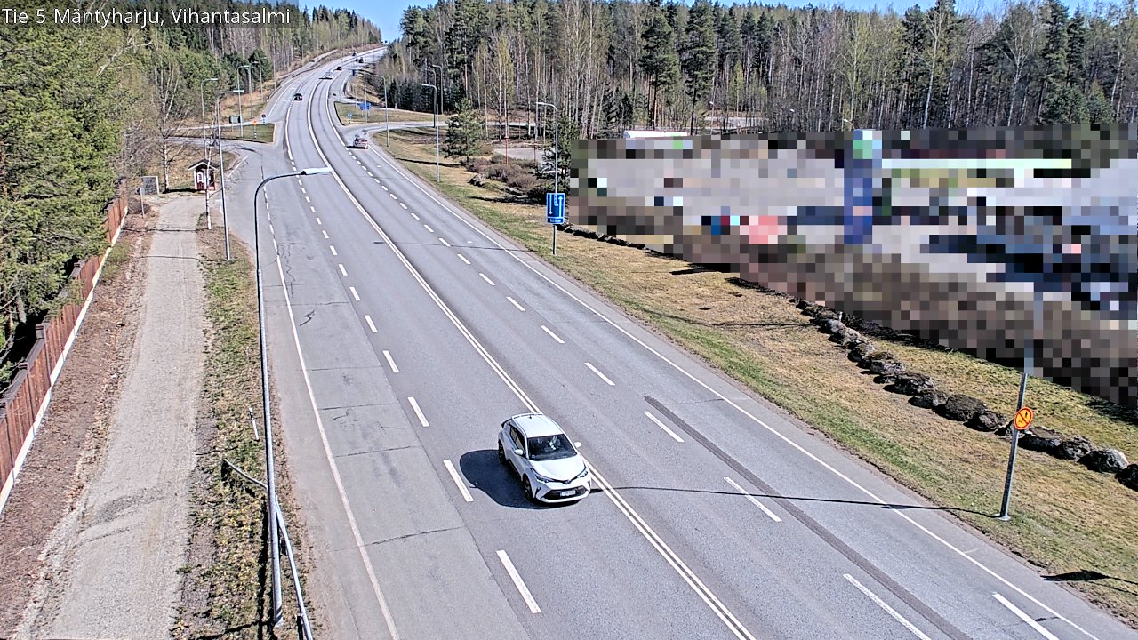 Weather Camera Image Väg 5 Mäntyharju, Vihantasal, Mäntyharju, Etelä-Savo