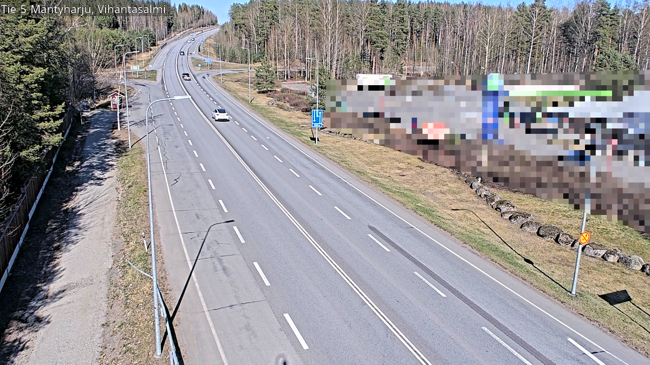 Weather Camera Image Road 5 Mäntyharju, Vihantasalm, Mäntyharju, Etelä-Savo