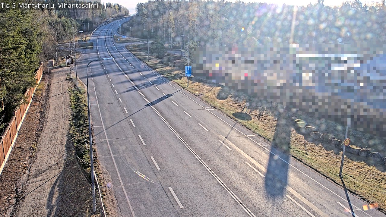 Weather Camera Image Road 5 Mäntyharju, Vihantasalm, Mäntyharju, Etelä-Savo