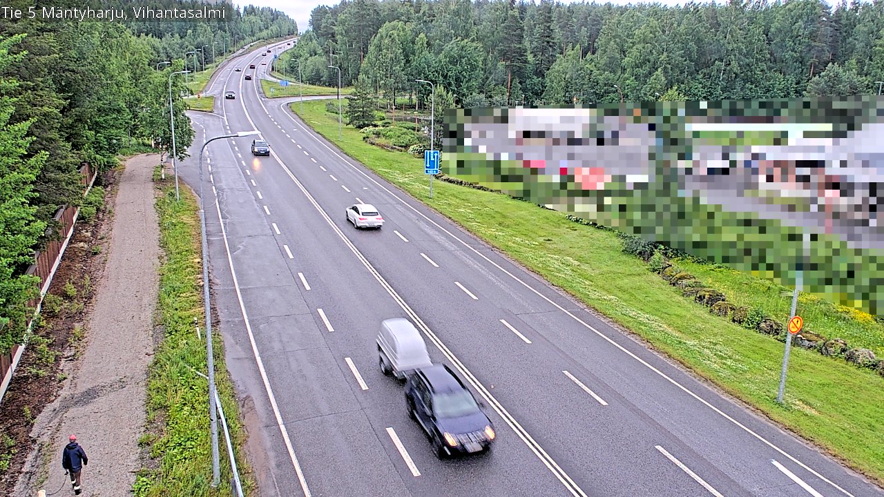 Weather Camera Image Väg 5 Mäntyharju, Vihantasal, Mäntyharju, Etelä-Savo