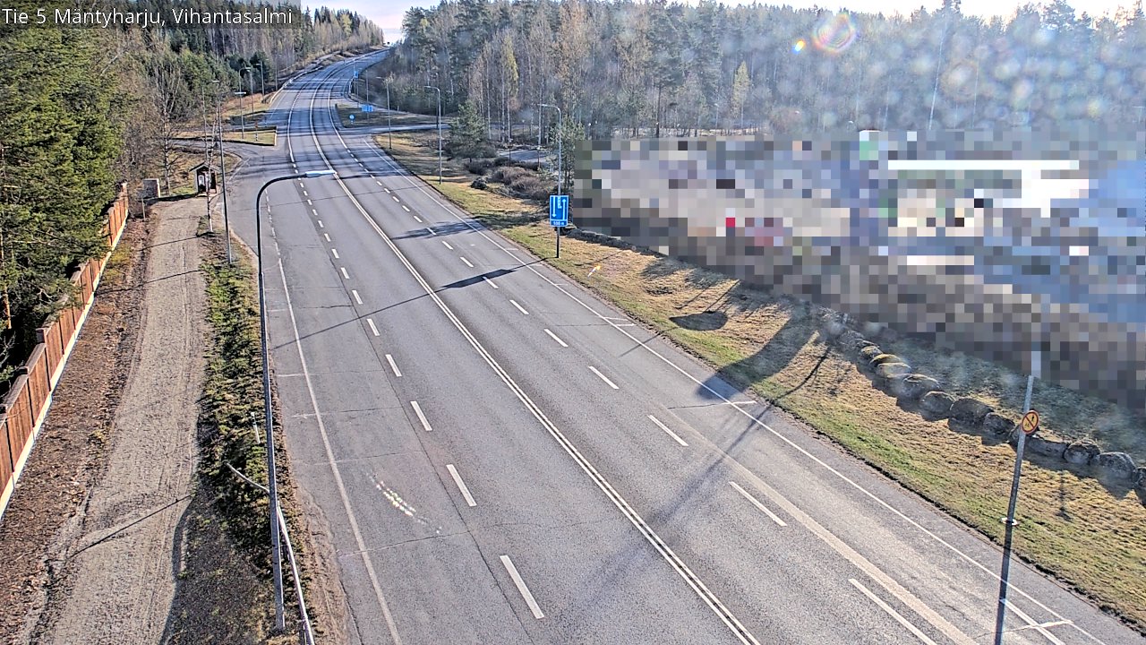 Weather Camera Image Road 5 Mäntyharju, Vihantasalm, Mäntyharju, Etelä-Savo