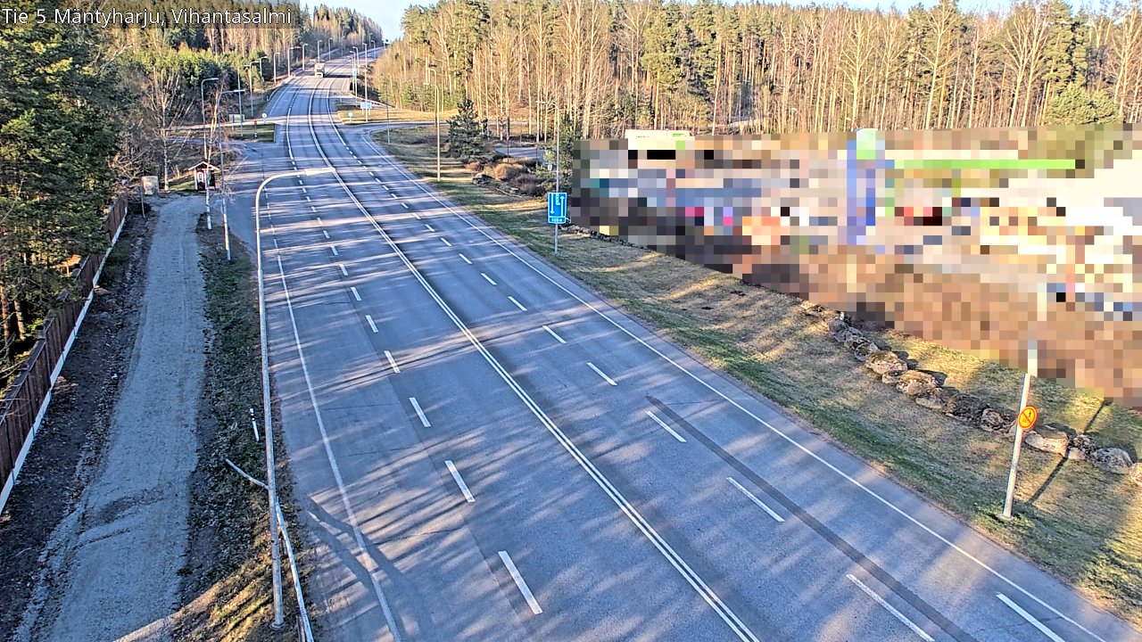 Weather Camera Image Road 5 Mäntyharju, Vihantasalm, Mäntyharju, Etelä-Savo