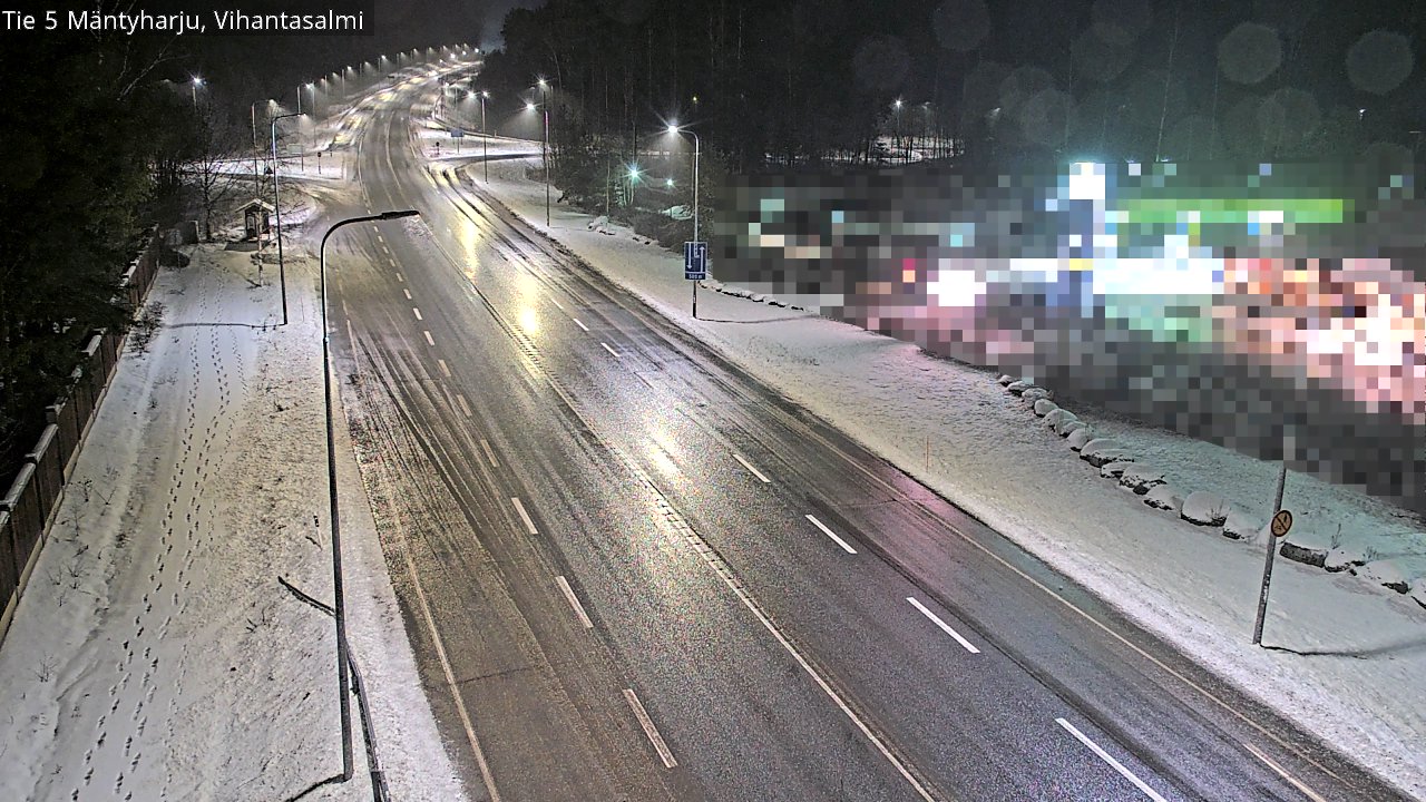 Weather Camera Image Väg 5 Mäntyharju, Vihantasal, Mäntyharju, Etelä-Savo