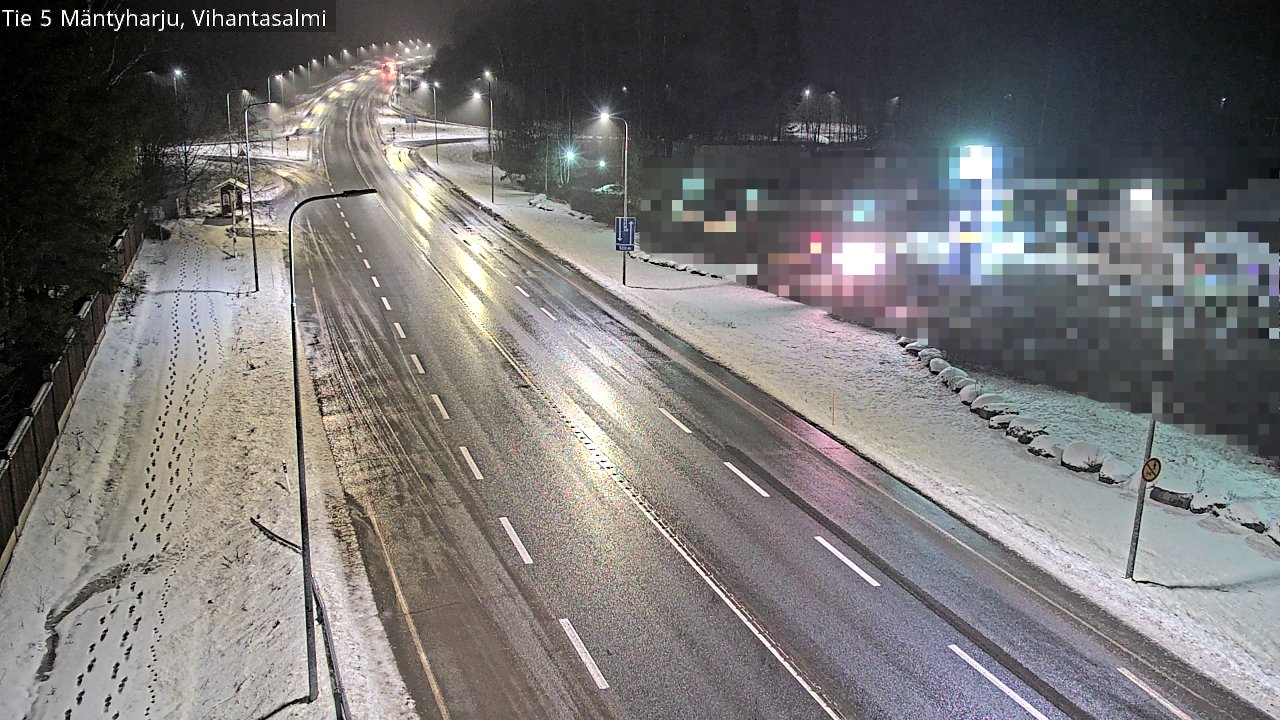 Weather Camera Image Väg 5 Mäntyharju, Vihantasal, Mäntyharju, Etelä-Savo