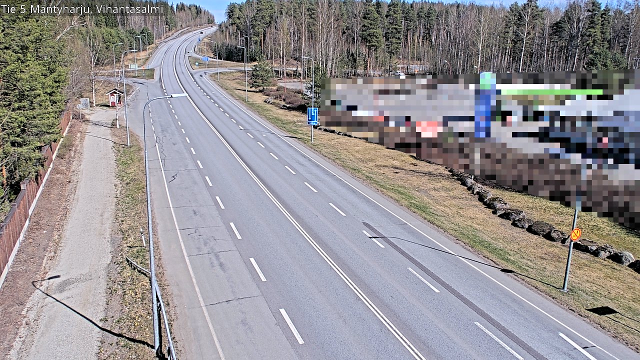 Weather Camera Image Road 5 Mäntyharju, Vihantasalm, Mäntyharju, Etelä-Savo