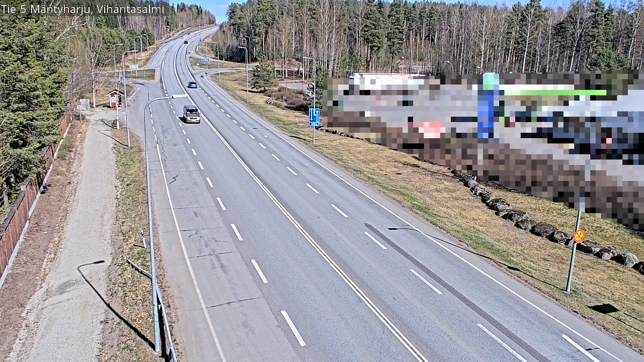 Weather Camera Image Road 5 Mäntyharju, Vihantasalm, Mäntyharju, Etelä-Savo