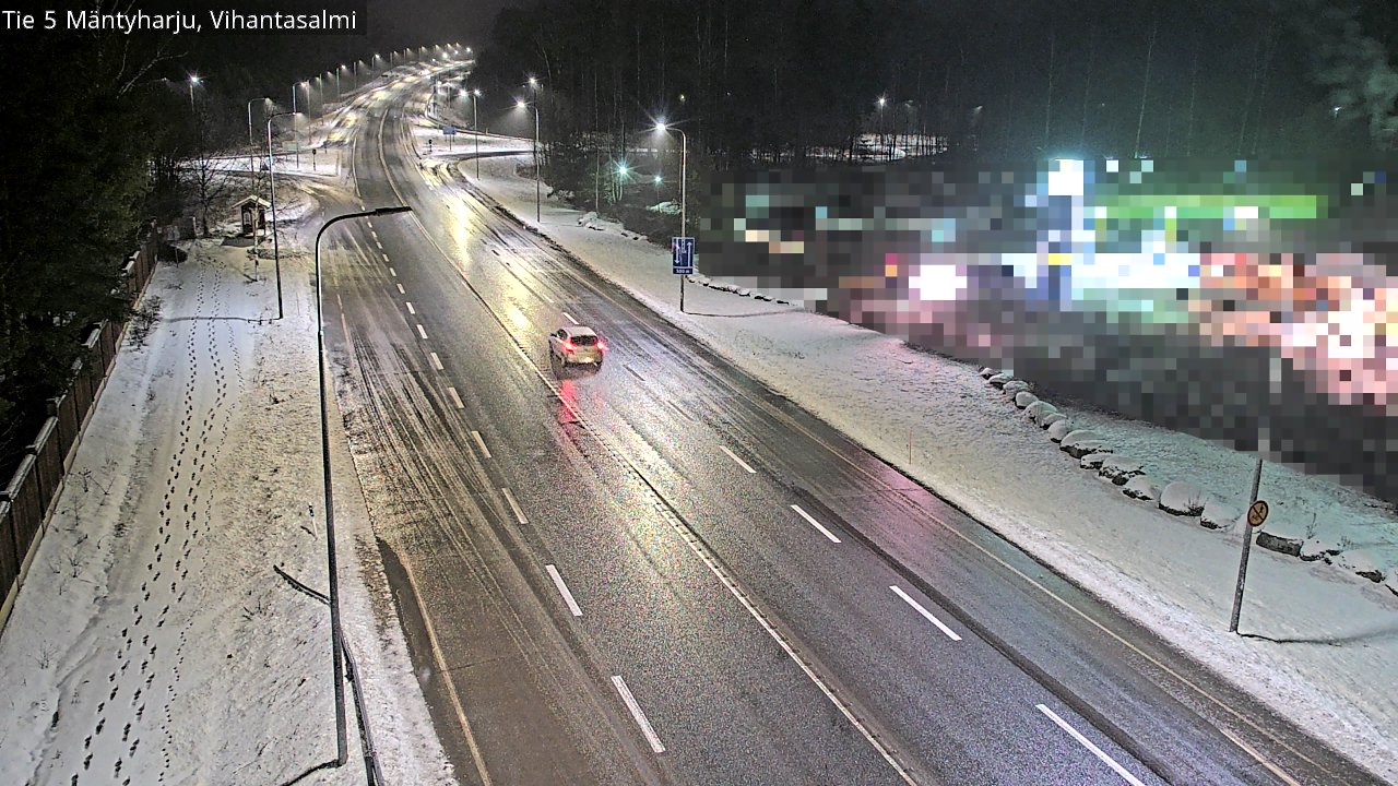 Weather Camera Image Väg 5 Mäntyharju, Vihantasal, Mäntyharju, Etelä-Savo