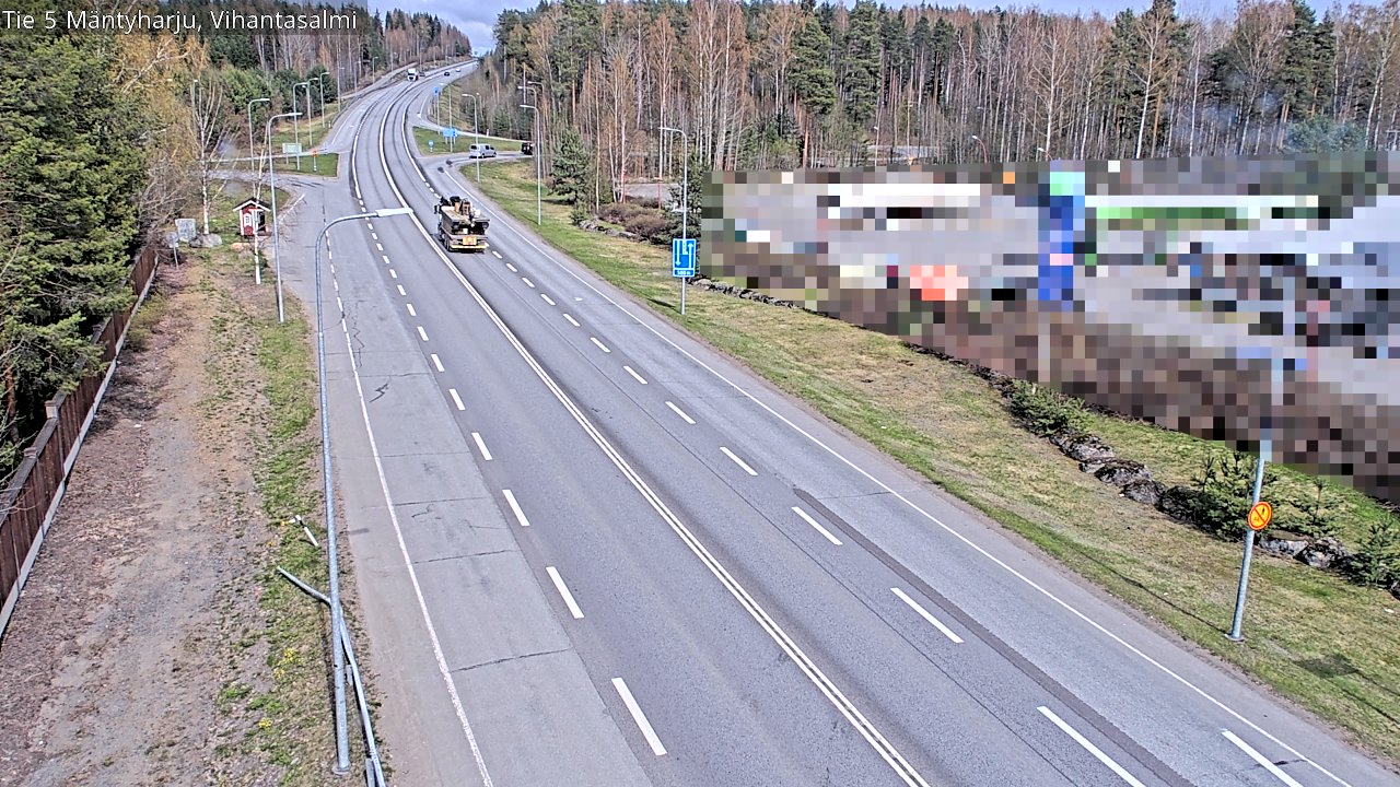 Weather Camera Image Road 5 Mäntyharju, Vihantasalm, Mäntyharju, Etelä-Savo