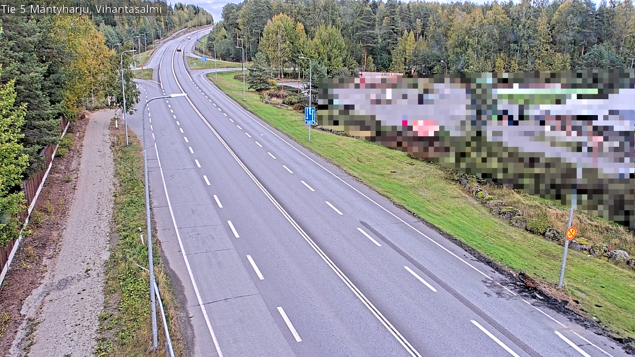 Weather Camera Image Road 5 Mäntyharju, Vihantasalm, Mäntyharju, Etelä-Savo