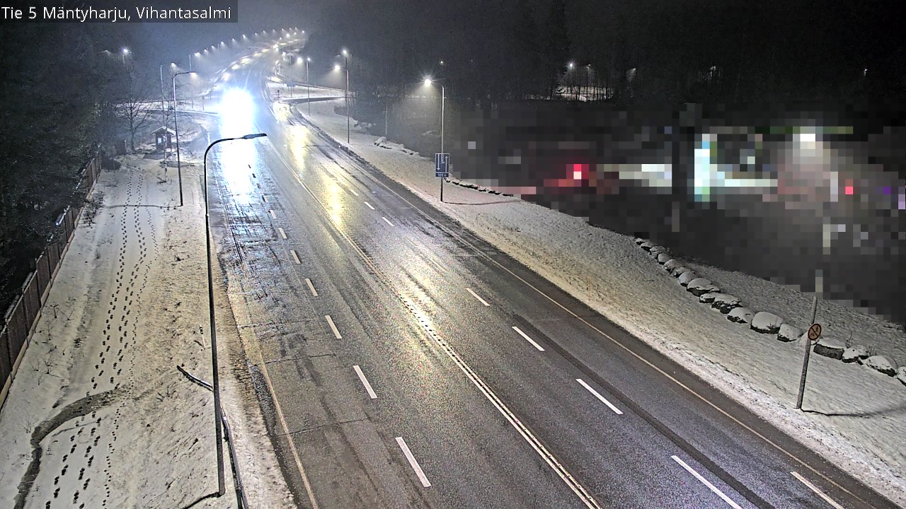 Weather Camera Image Väg 5 Mäntyharju, Vihantasal, Mäntyharju, Etelä-Savo
