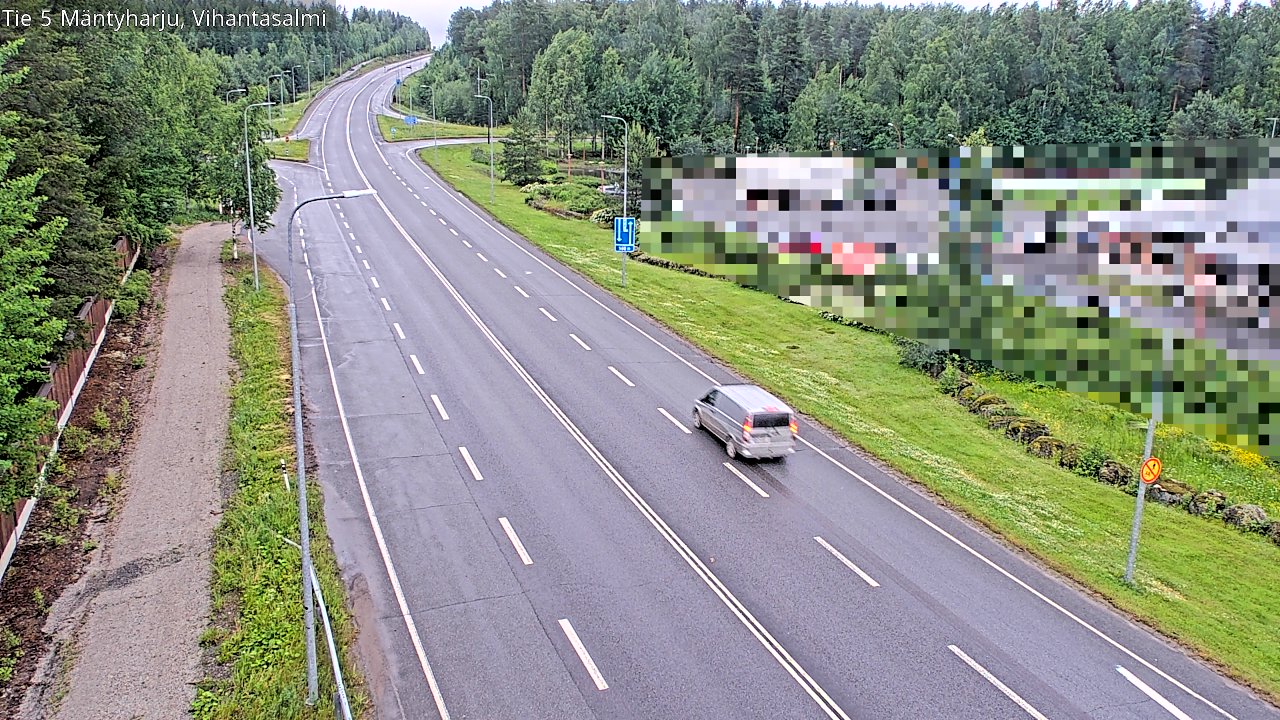 Weather Camera Image Väg 5 Mäntyharju, Vihantasal, Mäntyharju, Etelä-Savo