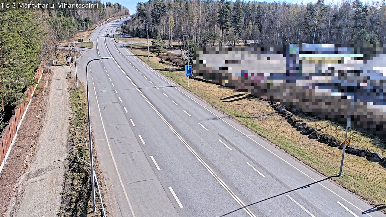 Weather Camera Image Road 5 Mäntyharju, Vihantasalm, Mäntyharju, Etelä-Savo
