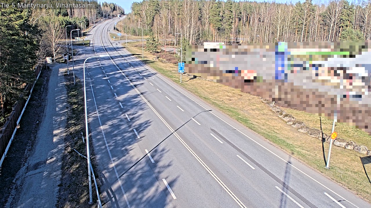 Weather Camera Image Road 5 Mäntyharju, Vihantasalm, Mäntyharju, Etelä-Savo