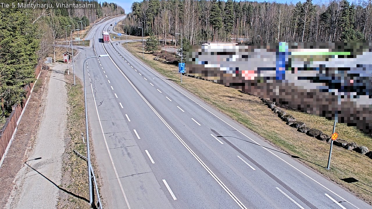 Weather Camera Image Road 5 Mäntyharju, Vihantasalm, Mäntyharju, Etelä-Savo
