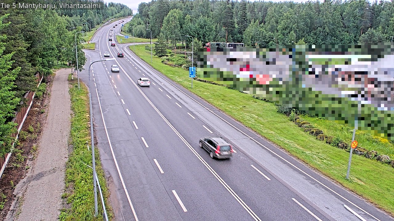 Weather Camera Image Väg 5 Mäntyharju, Vihantasal, Mäntyharju, Etelä-Savo