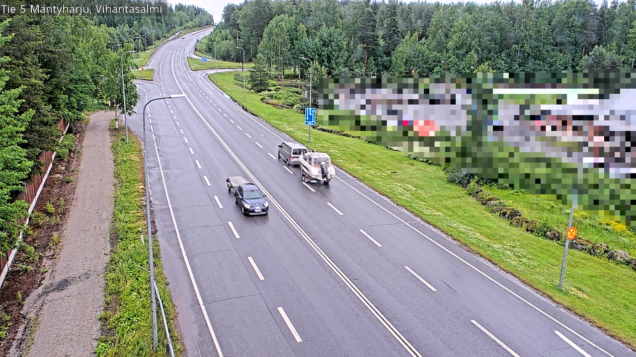 Weather Camera Image Väg 5 Mäntyharju, Vihantasal, Mäntyharju, Etelä-Savo