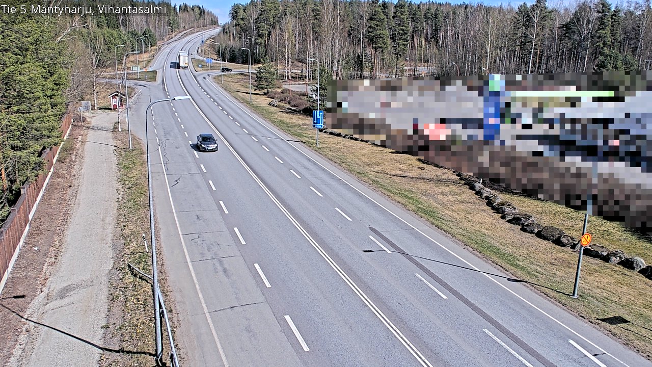 Weather Camera Image Road 5 Mäntyharju, Vihantasalm, Mäntyharju, Etelä-Savo
