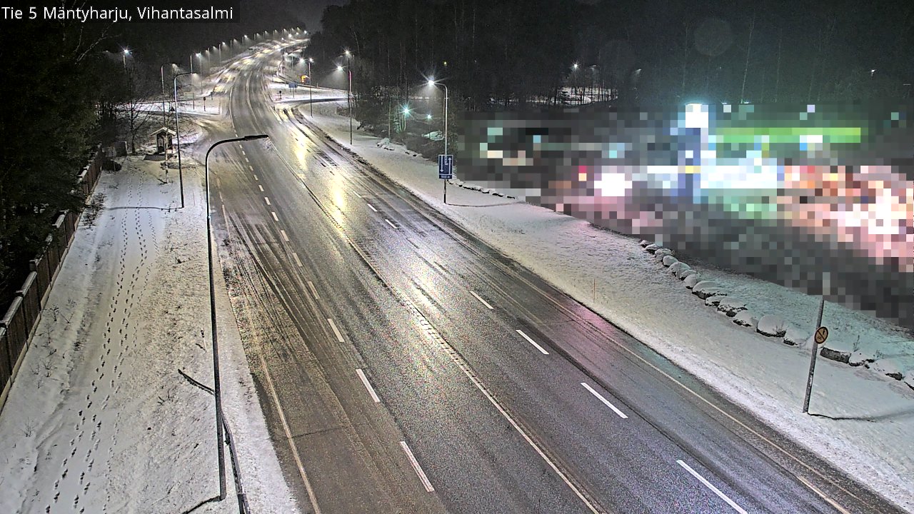 Weather Camera Image Väg 5 Mäntyharju, Vihantasal, Mäntyharju, Etelä-Savo