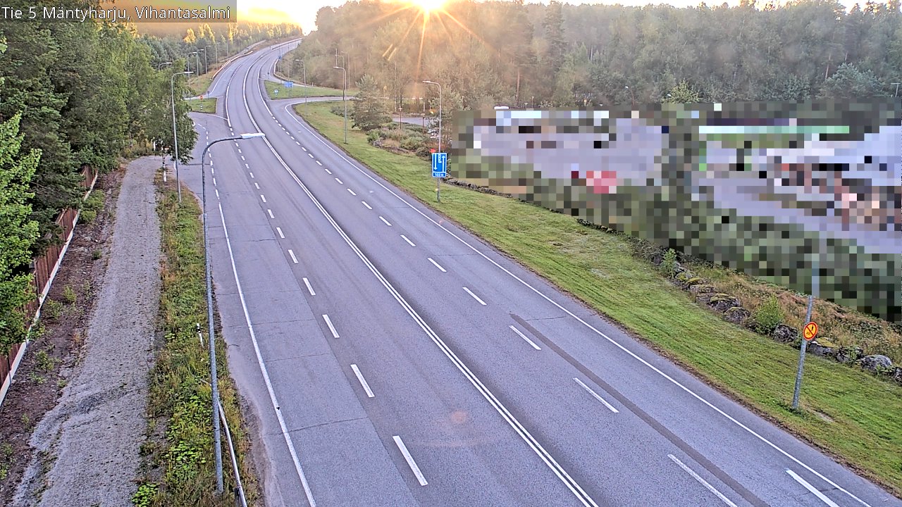 Weather Camera Image Road 5 Mäntyharju, Vihantasalm, Mäntyharju, Etelä-Savo