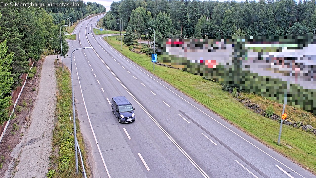 Weather Camera Image Road 5 Mäntyharju, Vihantasalm, Mäntyharju, Etelä-Savo