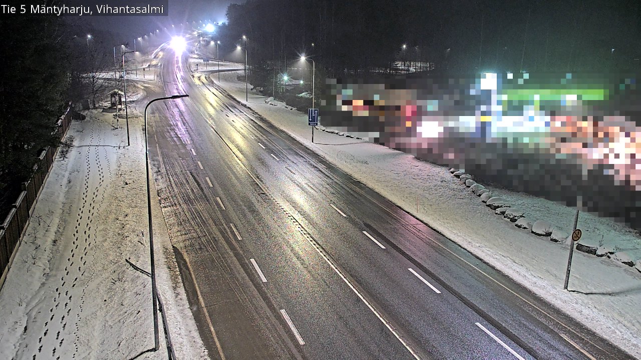 Weather Camera Image Väg 5 Mäntyharju, Vihantasal, Mäntyharju, Etelä-Savo