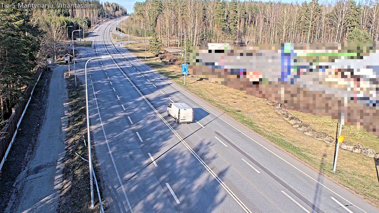 Weather Camera Image Road 5 Mäntyharju, Vihantasalm, Mäntyharju, Etelä-Savo