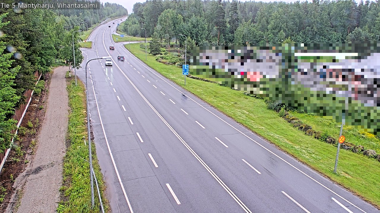 Weather Camera Image Väg 5 Mäntyharju, Vihantasal, Mäntyharju, Etelä-Savo