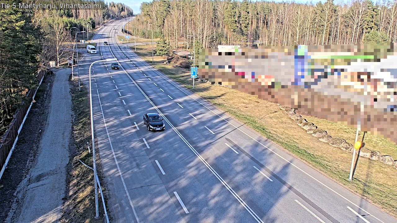 Weather Camera Image Road 5 Mäntyharju, Vihantasalm, Mäntyharju, Etelä-Savo