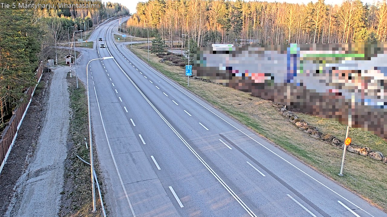 Weather Camera Image Road 5 Mäntyharju, Vihantasalm, Mäntyharju, Etelä-Savo