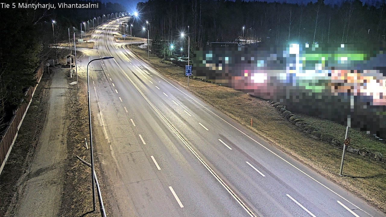 Weather Camera Image Road 5 Mäntyharju, Vihantasalm, Mäntyharju, Etelä-Savo