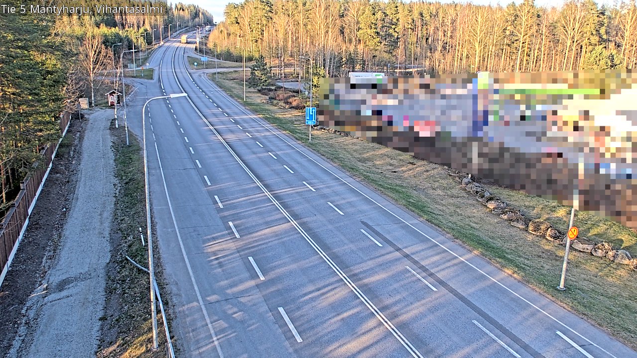 Weather Camera Image Road 5 Mäntyharju, Vihantasalm, Mäntyharju, Etelä-Savo