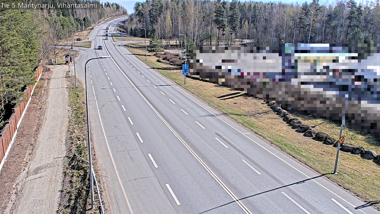 Weather Camera Image Road 5 Mäntyharju, Vihantasalm, Mäntyharju, Etelä-Savo