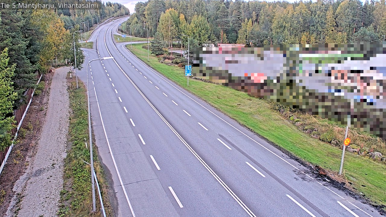 Weather Camera Image Road 5 Mäntyharju, Vihantasalm, Mäntyharju, Etelä-Savo
