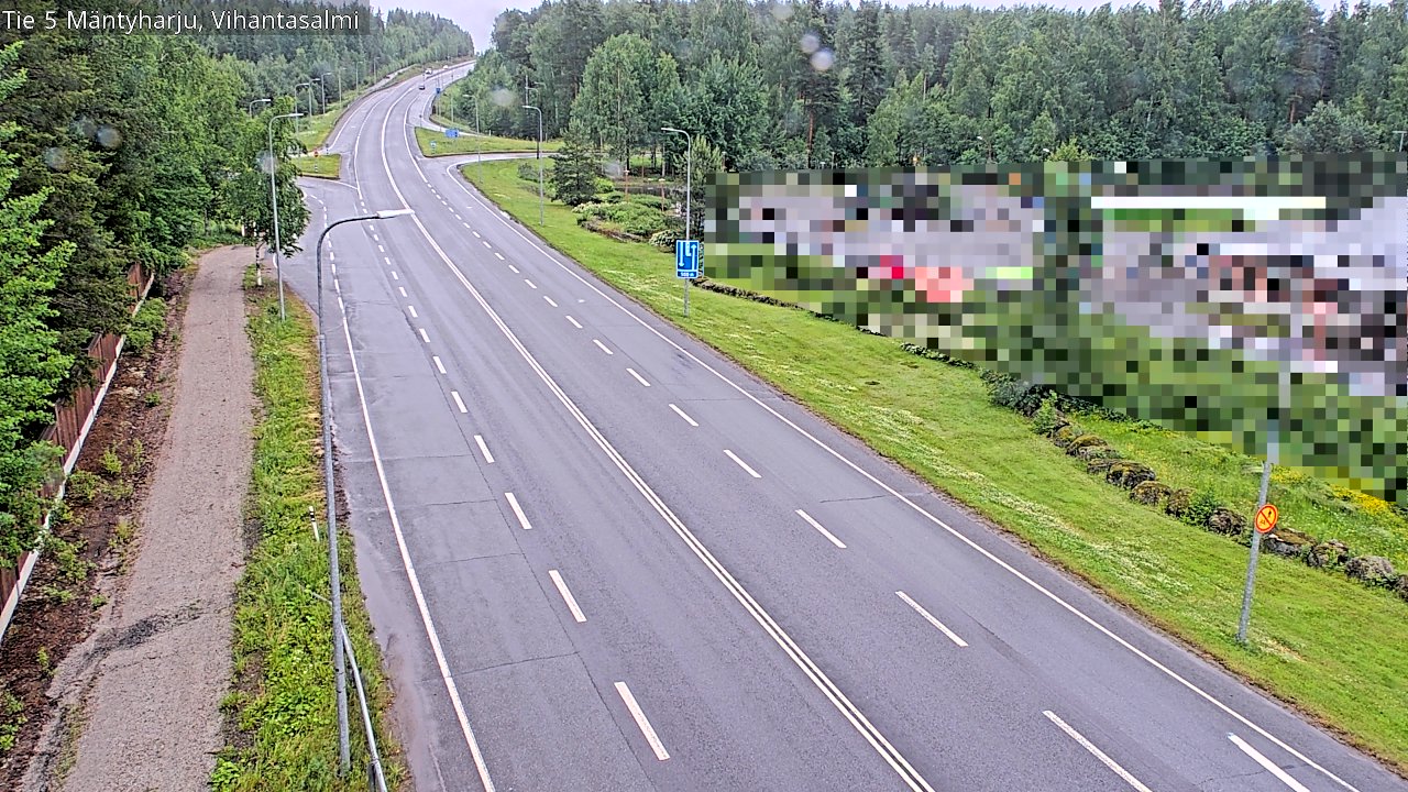 Weather Camera Image Väg 5 Mäntyharju, Vihantasal, Mäntyharju, Etelä-Savo