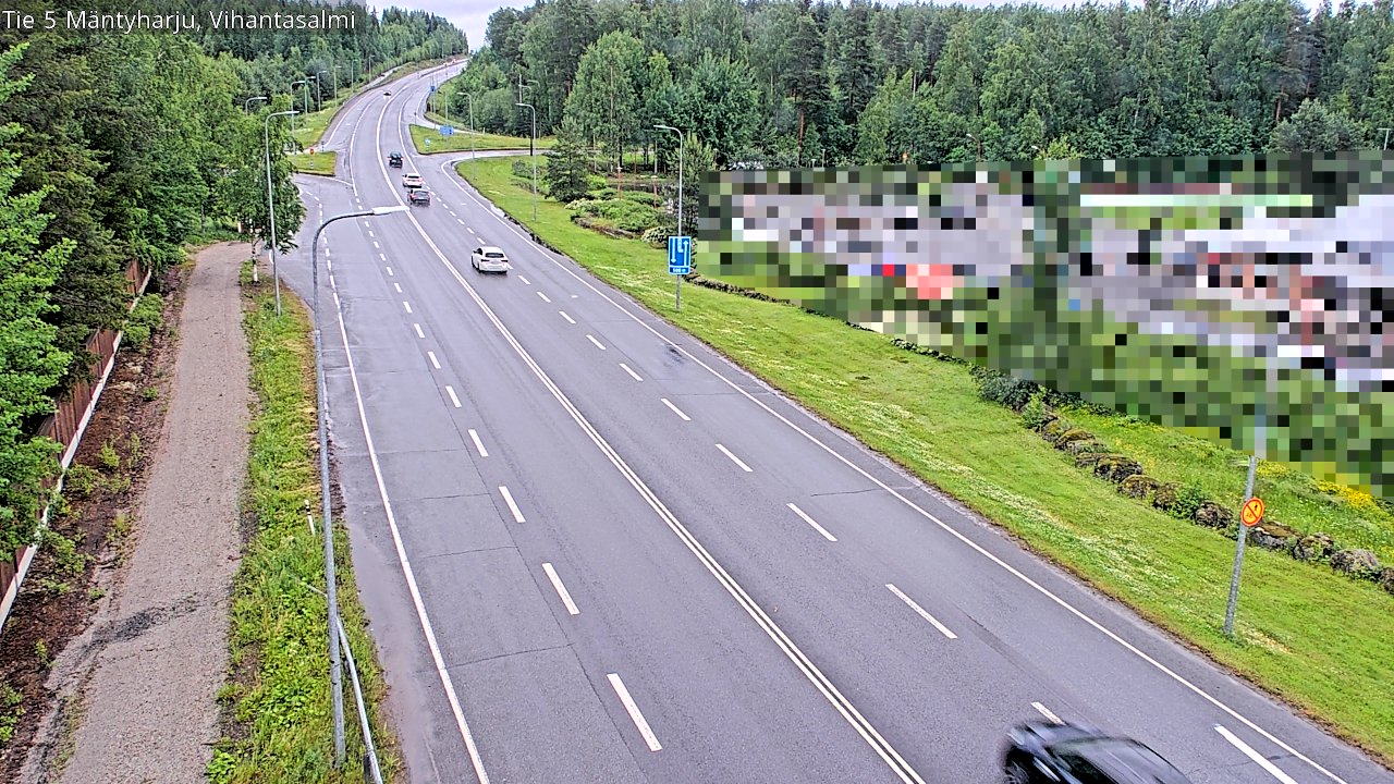Weather Camera Image Väg 5 Mäntyharju, Vihantasal, Mäntyharju, Etelä-Savo