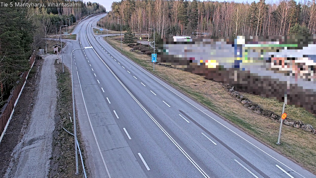 Weather Camera Image Road 5 Mäntyharju, Vihantasalm, Mäntyharju, Etelä-Savo
