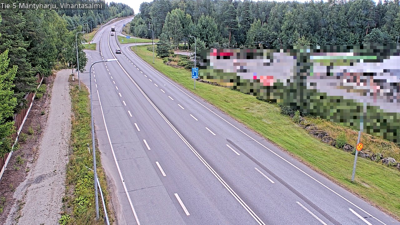 Weather Camera Image Road 5 Mäntyharju, Vihantasalm, Mäntyharju, Etelä-Savo