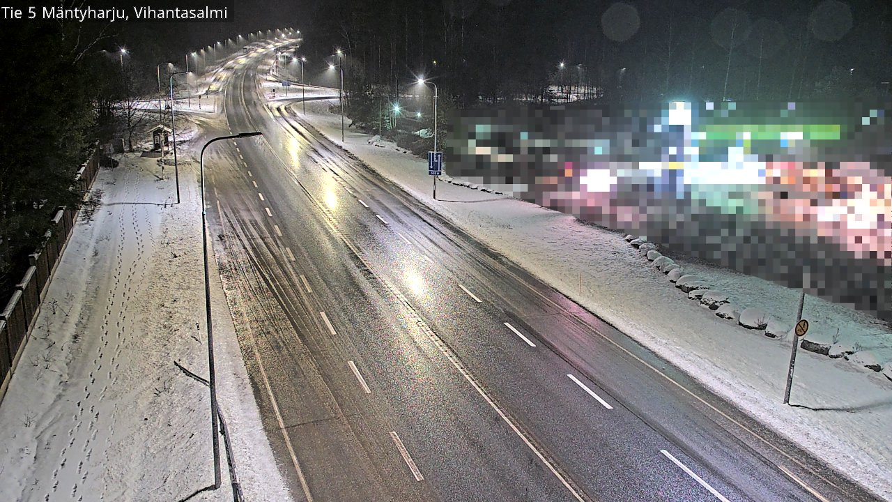 Weather Camera Image Väg 5 Mäntyharju, Vihantasal, Mäntyharju, Etelä-Savo