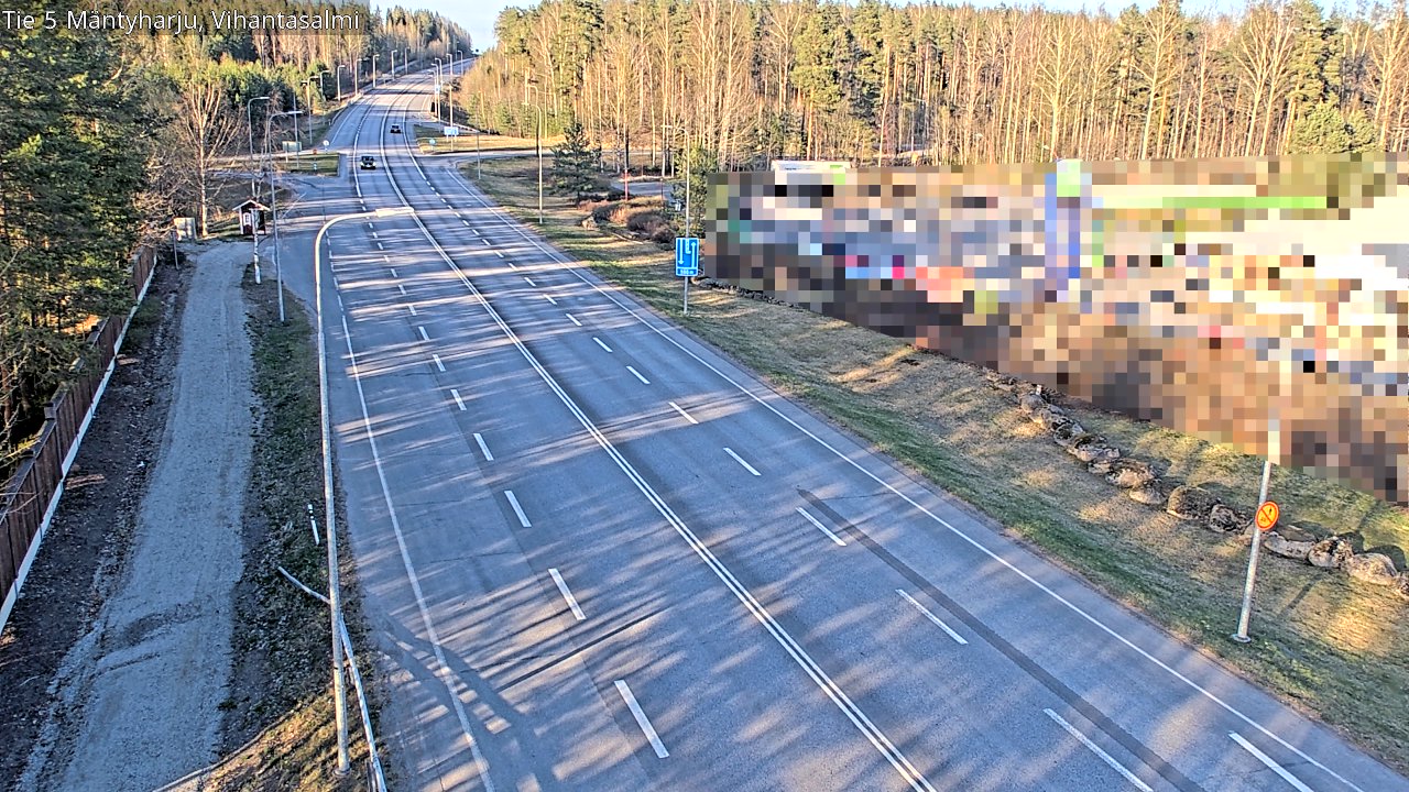 Weather Camera Image Road 5 Mäntyharju, Vihantasalm, Mäntyharju, Etelä-Savo