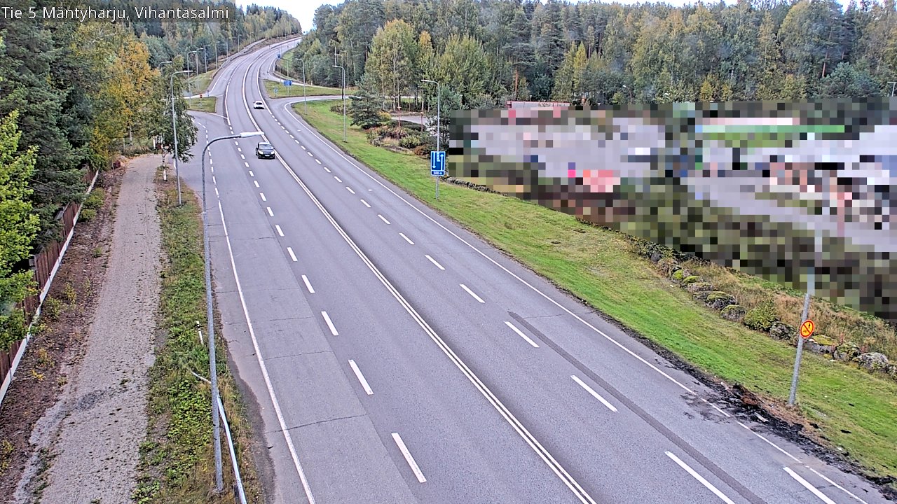 Weather Camera Image Road 5 Mäntyharju, Vihantasalm, Mäntyharju, Etelä-Savo
